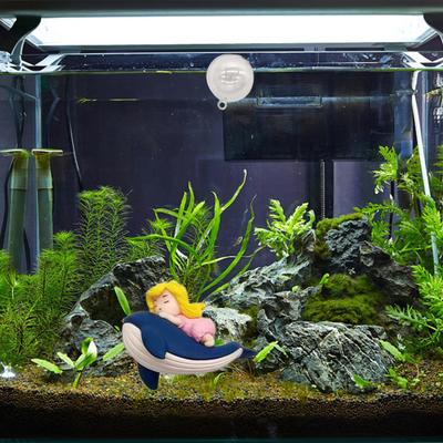 Material Safety Fish Tank Decoration Floatable Safe Boy Girl Model Aquarium Landscaping Ornament