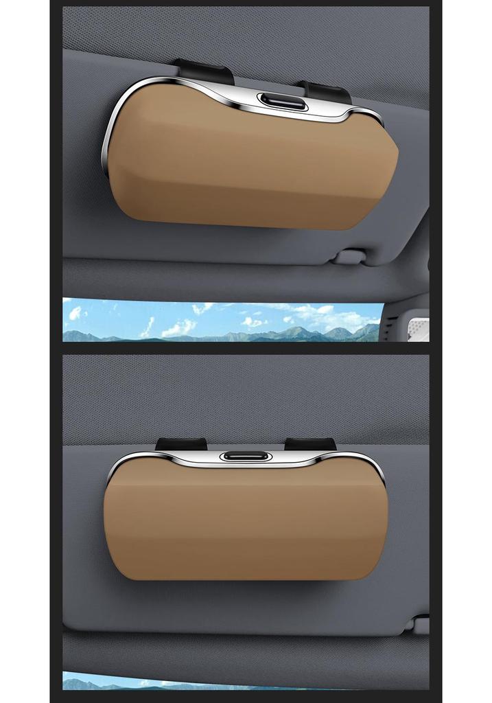 Universal Car Sun Visor Multi-Functional Sunglasses Case and Clip Storage Box