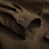 Women Autumn Vintage Style Long Sleeve Big Pockets Outerwear Shirts Solid Color Loose Casual Tops