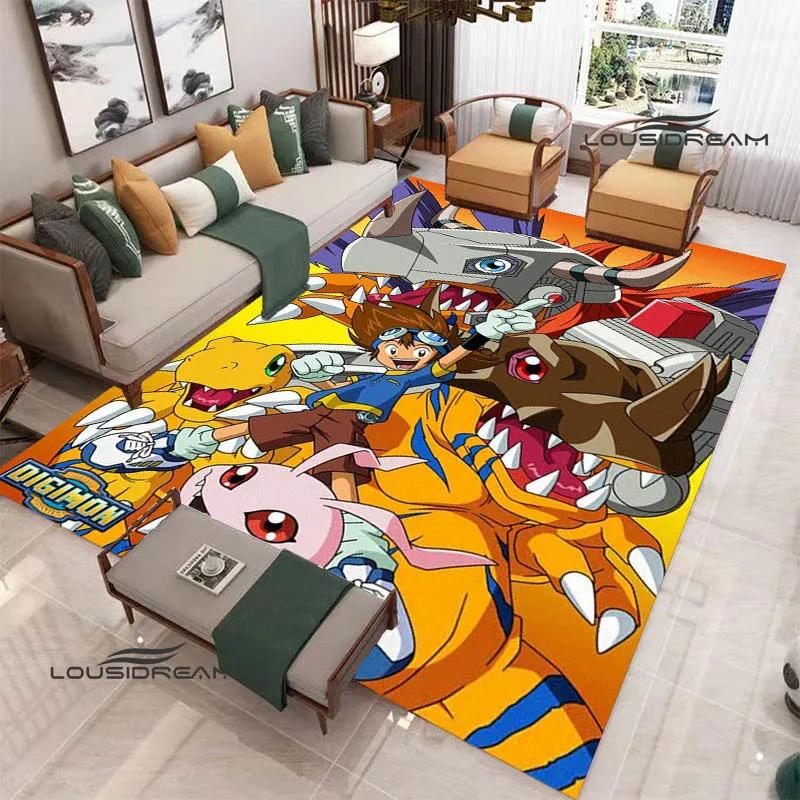 3D Digimon Cartoon Printed Carpet Non-slip Carpet Yoga Mat Carpets for Living Room Area Rug Home Bedroom Decor Birthday Gift