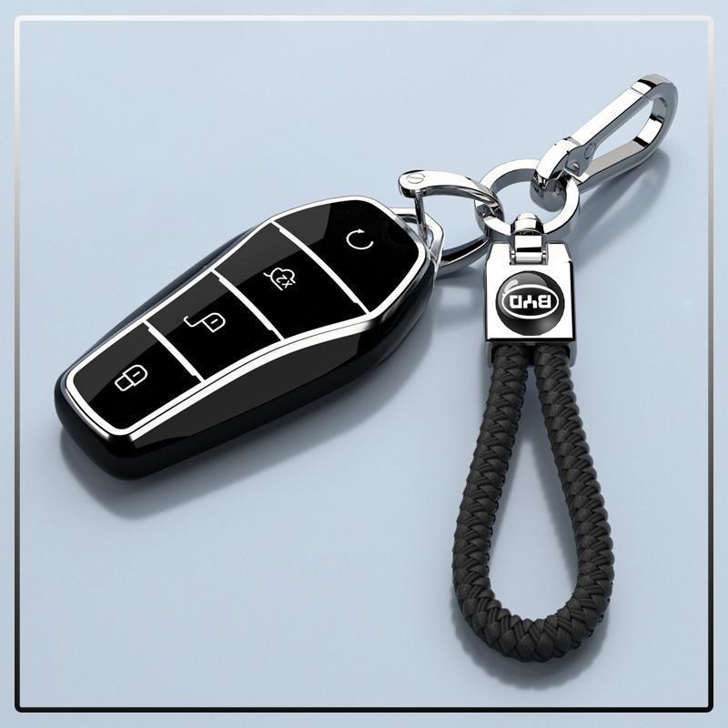 2025 BYD Yuan PLUS Kryt na klíč od auta s vysoce kvalitním ochranným řetízkem pro muže a ženy