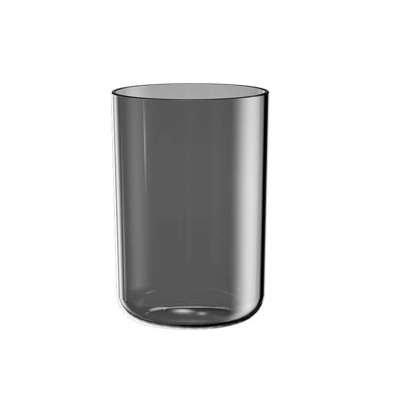 

Toothbrush Washing Cup Fashionable Transparent Mouthwash Cup Plastic Couple Toothbrush Cup Bathroom Tumblers Household cups сірий
