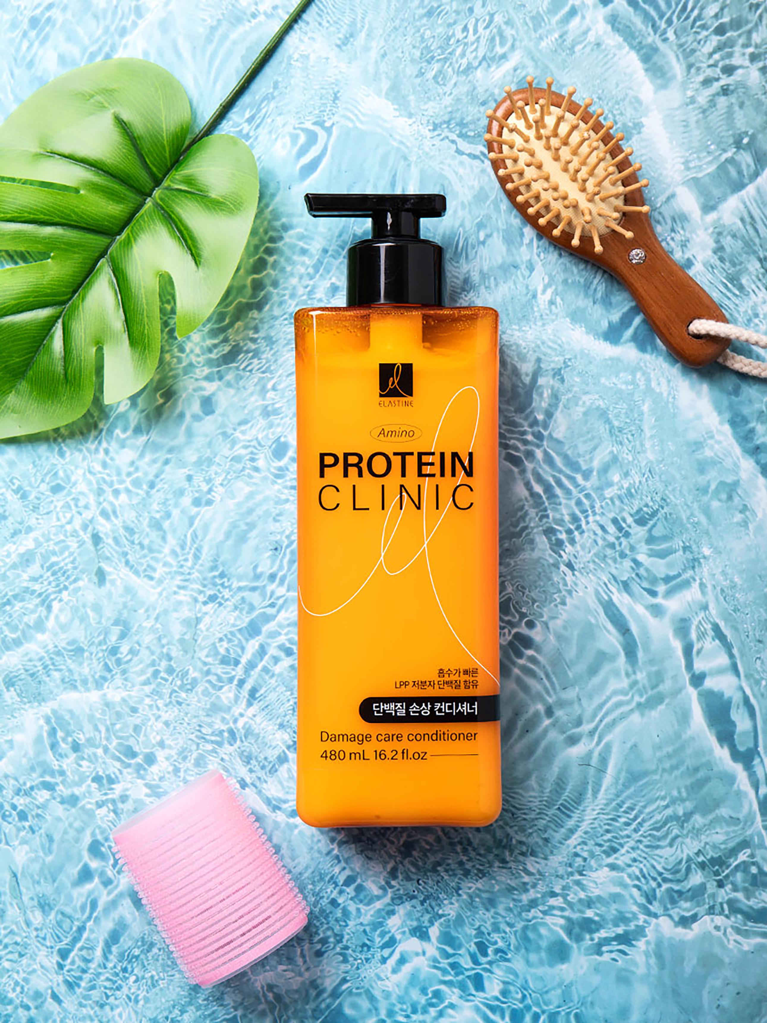 Elastine Amino Protein Clinic Conditioner 480ml for Damaged Hair 1ea