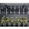 Ghost Special Police Military Special Forces Building Blocks Compatible With Boys' Construction Toys With Shields And Buckets