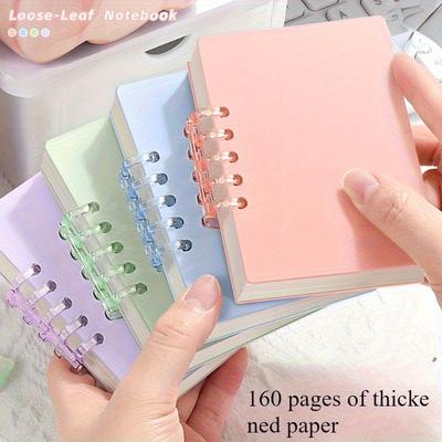 4pcs A7 Mini Notebook Detachable Coil Pocket Diary Note Travel Home Office Notepad Weekly Daily Planner Notebook School Supplies