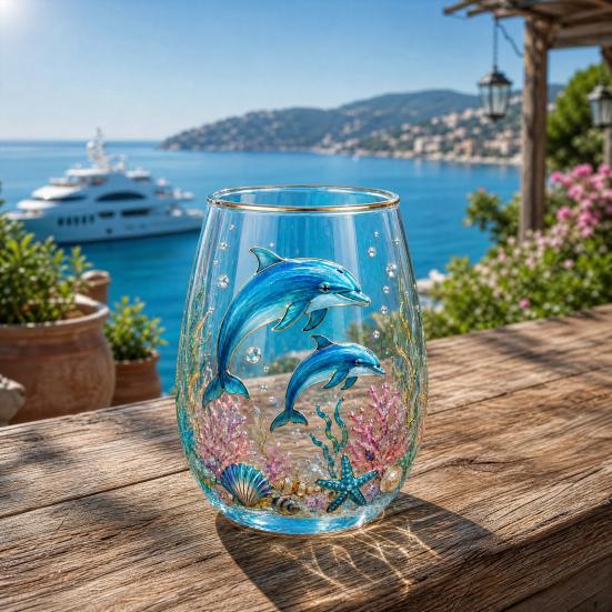 Sea Turtle Glass Tumbler, Ocean Theme Drinking Mug, Borosilicate Tea Cup for Coffee Juice, Beach Gift for Nature Lovers