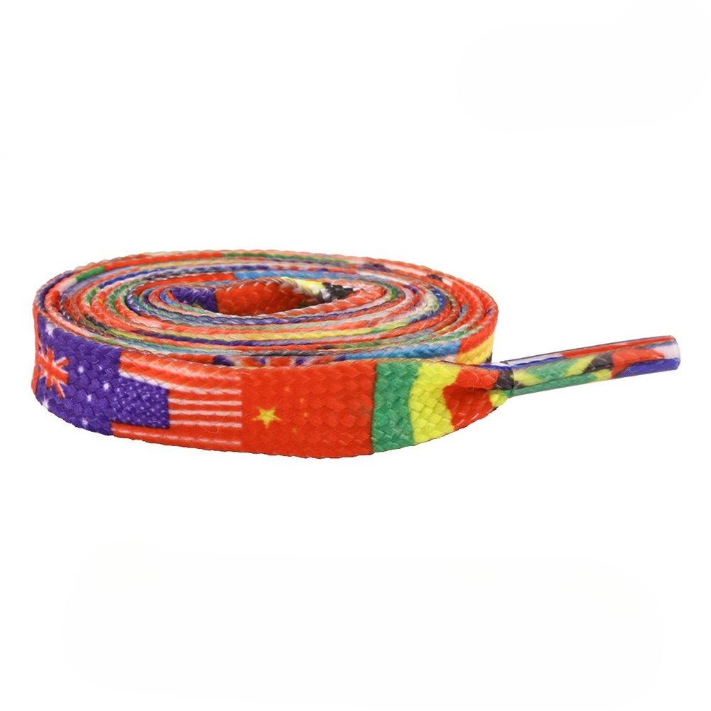 1 Paio di Lacci per Scarpe in Tela Gradiente Arcobaleno Lacci Colorati alla Moda per Sneakers Casual