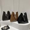 Leather Soft PU Shoulder Bag Solid Color Underarm Bag Classic Women Handbag  Party