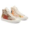 Converse Chuck Taylor All Star 70 Tropical Shirt Trendy High Top Canvas Shoes Unisex Beige Grey