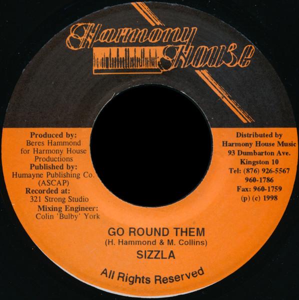 

7inch Record SIZZLA - Go Round Them NONE Harmony House 1998 Jamaica Reggae, Ska & Dub Used