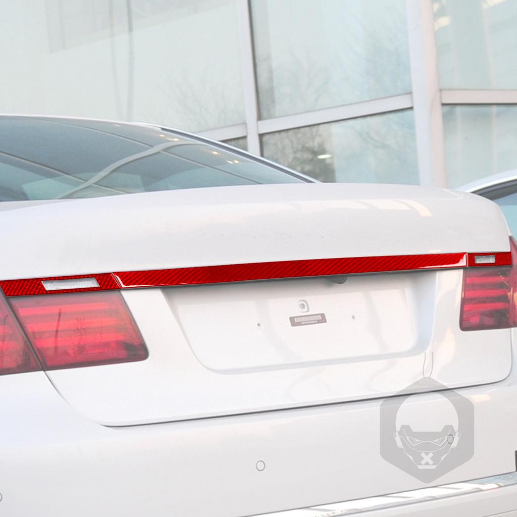 Rear Trunk Panel Trim Real Carbon Fiber Sticker Cover For BMW 7 Series F01 2009-2014 Car Exterior Decoration