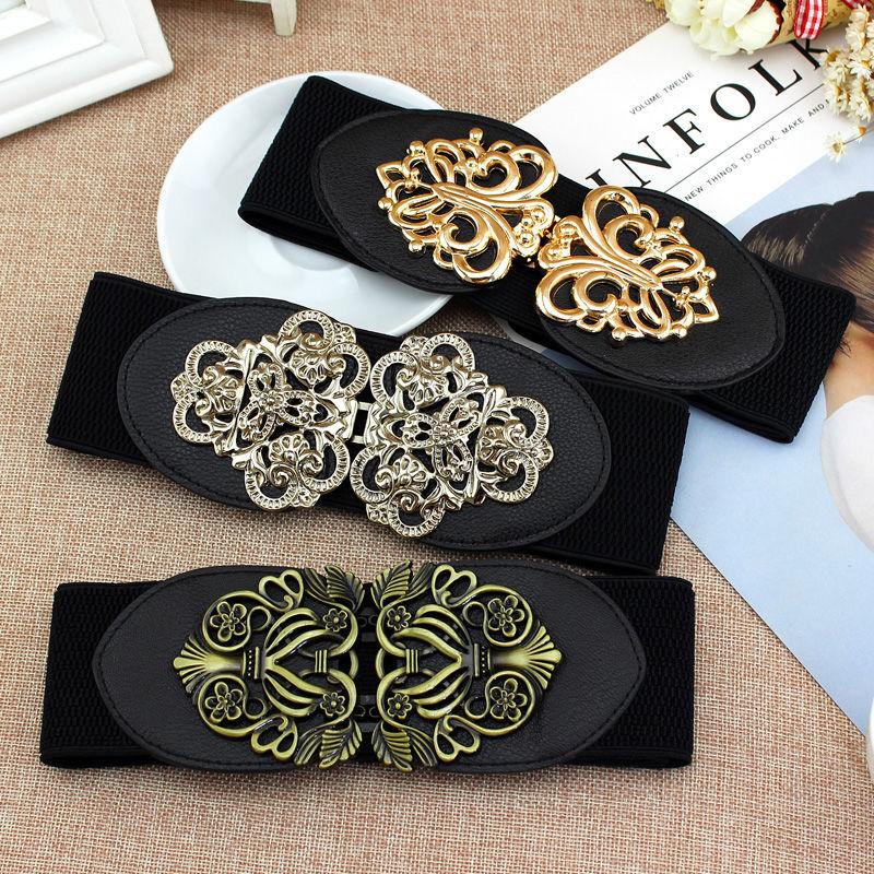 Trendy Womens Black Stretch Waist Belt Offering A Slender Look With Versatile Wear Options
