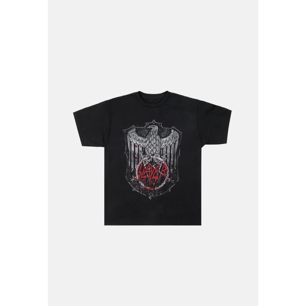 Slayer Reign in Blood Graphic T-shirt Oversized Women Men Streetwear Y2k Hip Hop Short Sleeve Casual Loose High Quality Female Male Clothing