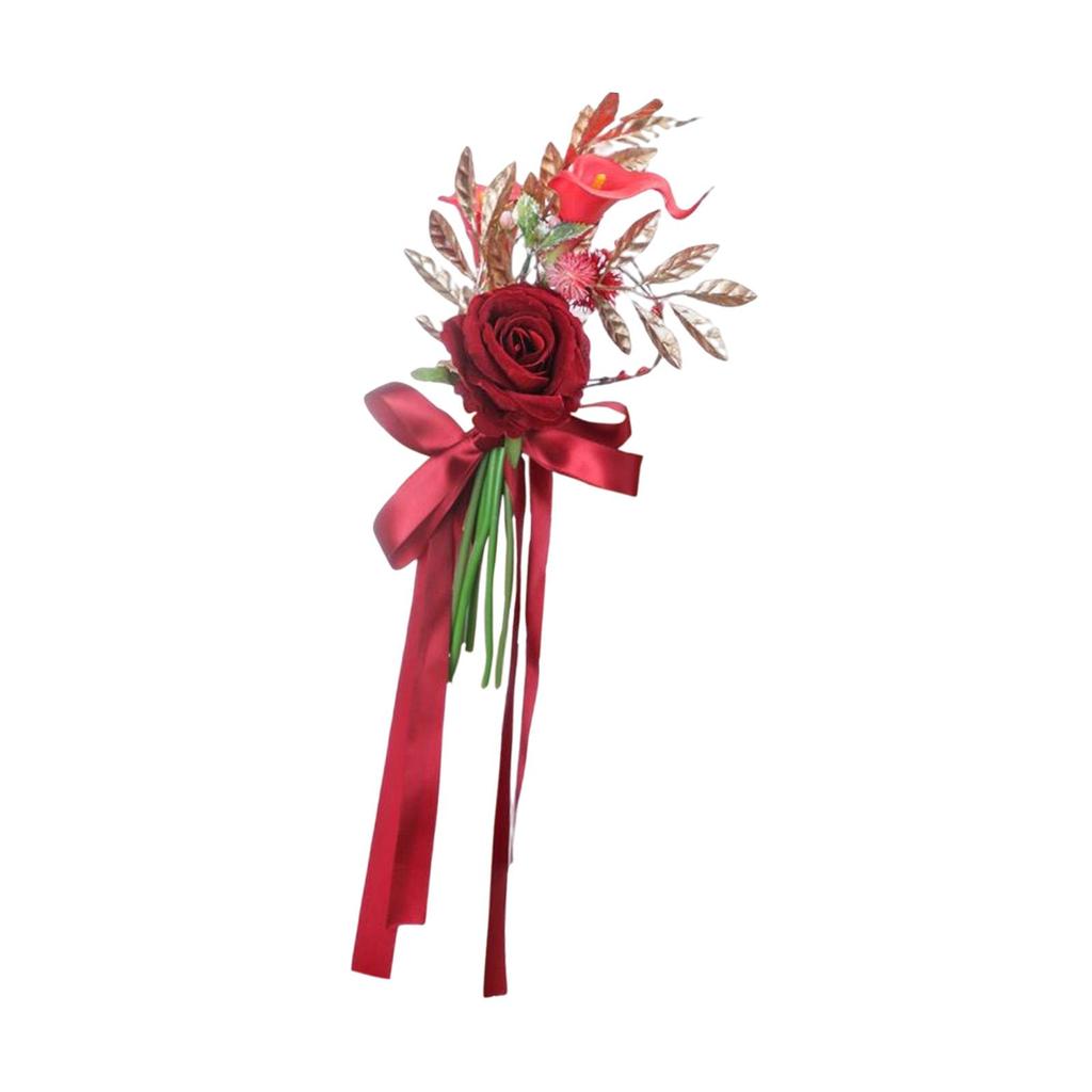 Aisle Pew Flower Arrangement Artificial Rose Flower for Birthday Party Decor