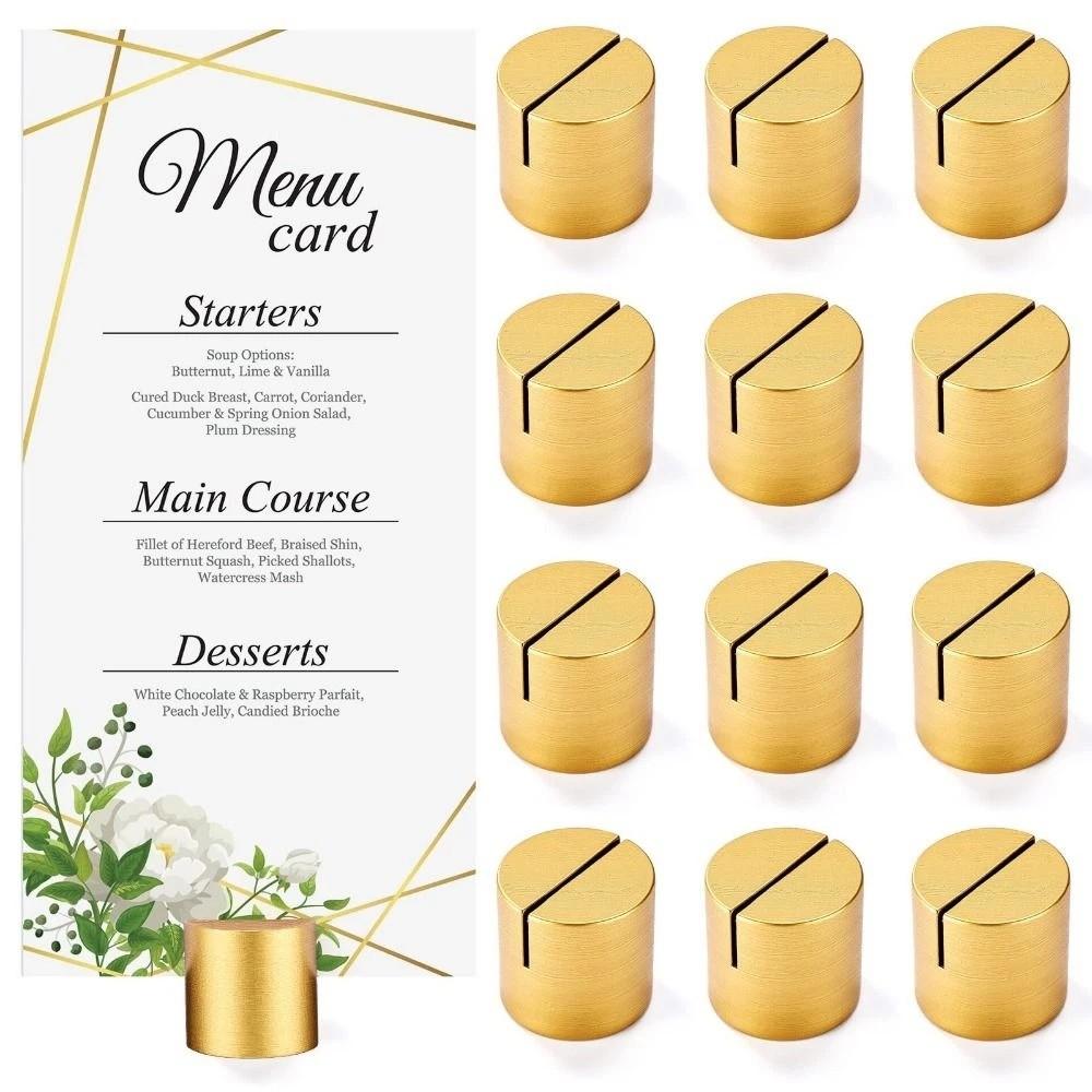 Multi-Shapes Table Number Stands Natural Pine Wood Wooden Card Holder Table Name Holder  Office Tag