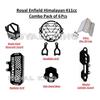 Headlight Gril Accessories Combo "Pack Of 6 Fit For Royal Enfield Himalayan 411"