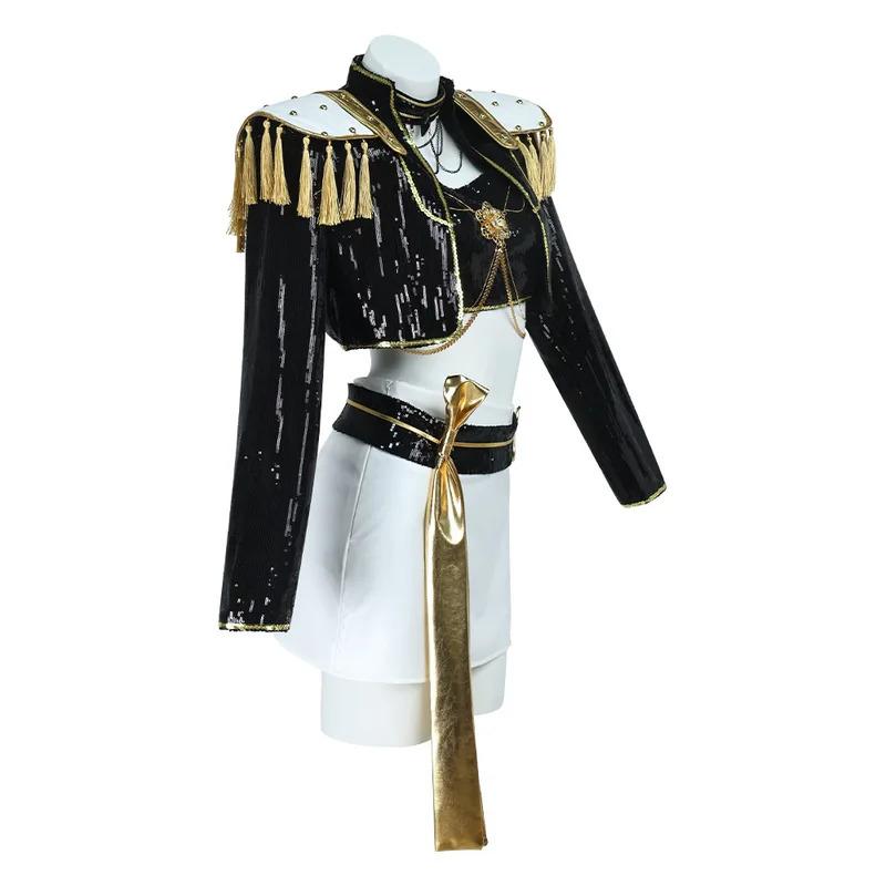 Cosplay de Disfraz para Niñas Ropa de Lentejuelas Ropa Brillante Atuendos de Escenario para Niñas Halloween Carnaval Fiesta de Cosplay Cosplay IRCJYE