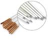 10 Stück BBQ Grill Bratnadel Bratwerkzeuge Brochette Zange Kebab Spieße