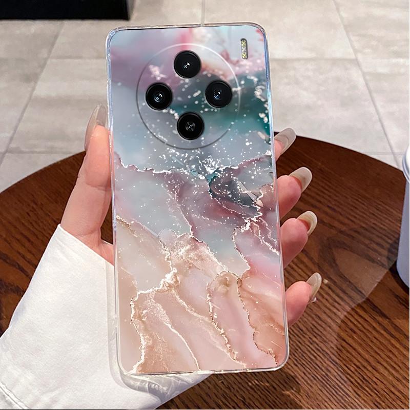 Case For Vivo X100 Transparent TPU Soft Cover For Vivo X100 Pro/X100s Pro Cute Little Panda Pattern Shockproof Couple Shell
