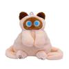 Cartoon Cat Siamese Plush Animal Backpack With Adjustable Shoulder Straps