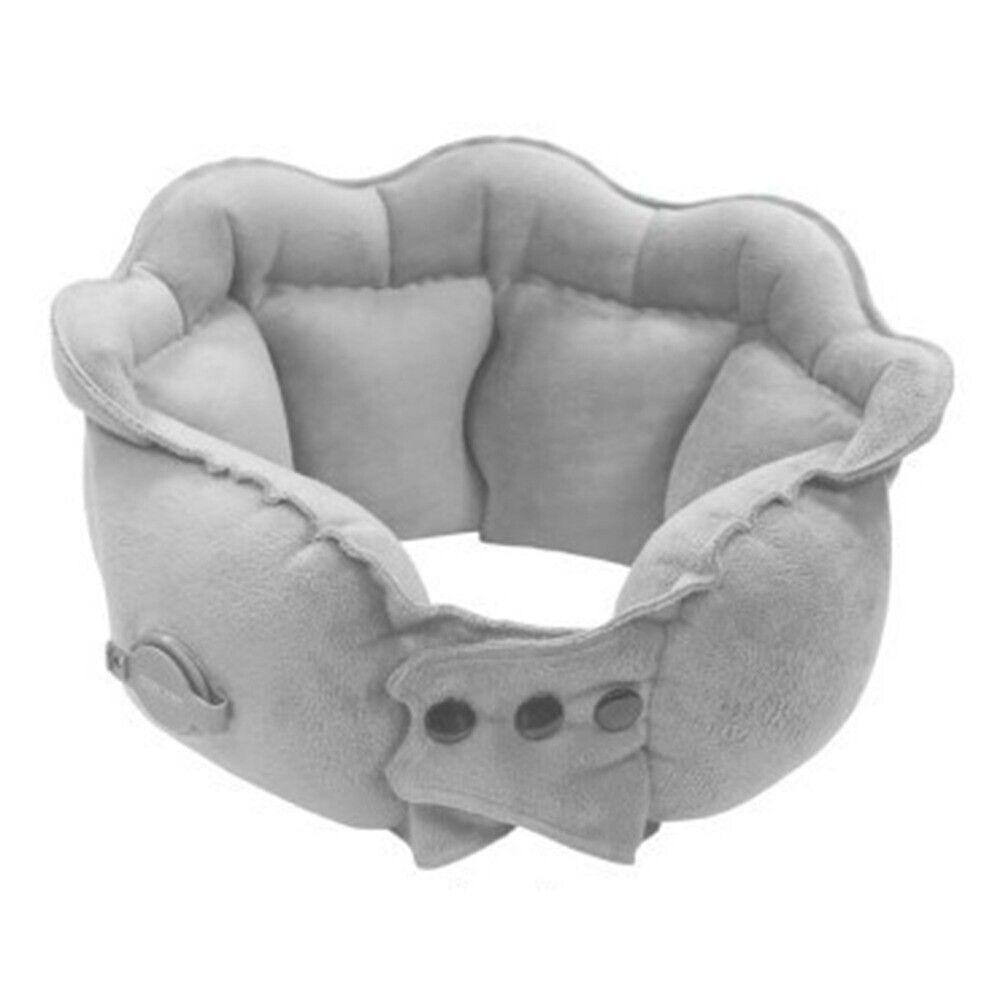 

Надувна дорожня подушка Складна подушка для підтримки шиї Нова U-подібна подушка Подорож сірий