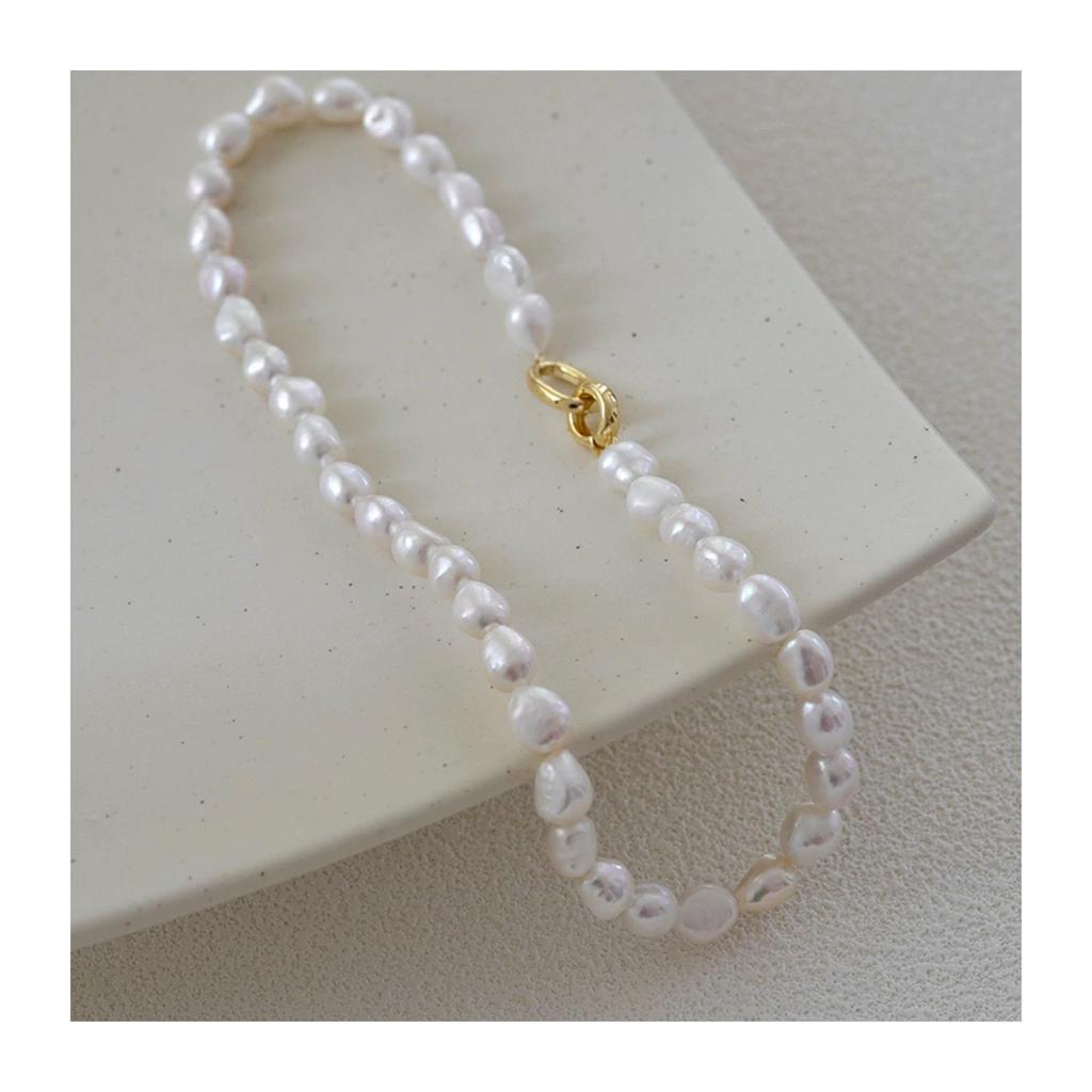 European & American Fashion Irregular Large Baroque Freshwater Pearl Necklace for Women