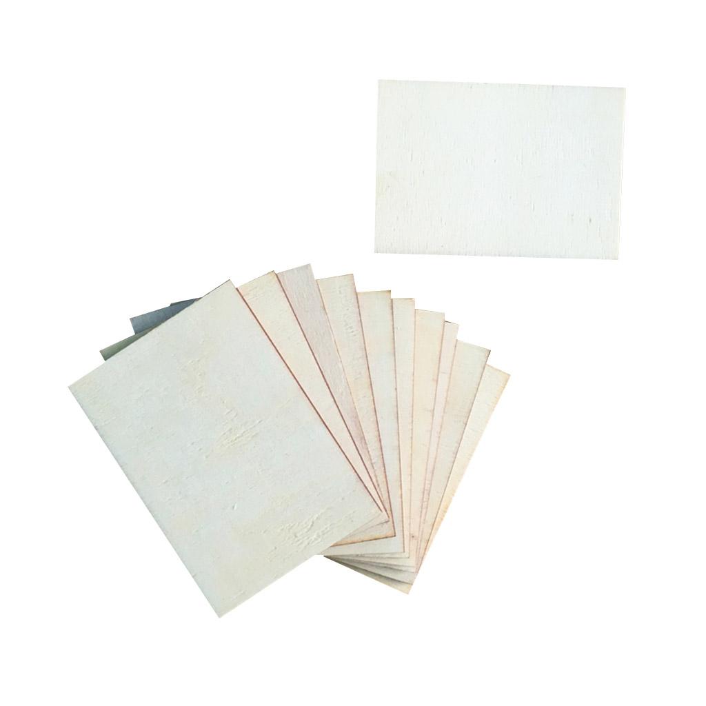 10 Pieces Poplar Wood Rectangle Shapes Wooden Plaque Extra Large for , Home Decorations and Rustic