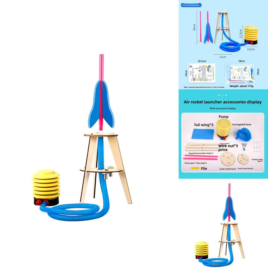Self Made Air Rocket Launcher Experimental Material Set Children Puzzle Toy For Kids Diy Physics Educational Toy Classroom Activity