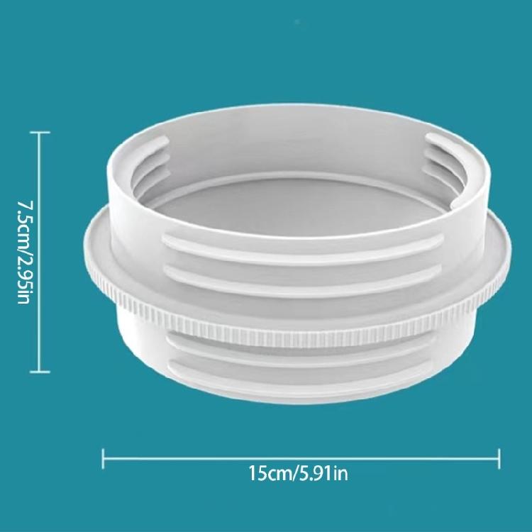 2PCS Exhaust Hose Connector Sealing Exhaust Hose Coupler ABS Air Conditioning Hose Coupler for Portable Air Conditioning