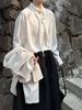 Luxi French Light Satin Ribbon Blouse - Women's High-End, Early Spring 2026 
