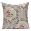 Vintage Style Flower Floral Polyester Decorative Pillow Cover Sofa Cushion Cover for Living Room Capa De Almofadas Pillowcase
