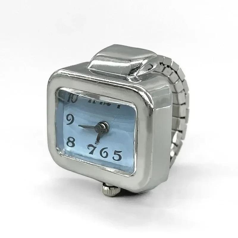 2026 Neue Retro Modische Punk Uhr Ring Vielseitiger Nischen Paar Finger Uhr Mini Uhr Niedliche und Kreative Elektronische Uhr