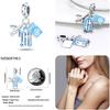 Charms 925 Fit 3MM Bracelets Earth Plane Bead Air Balloon Travel Camera Pendant DIY Jewelry Making