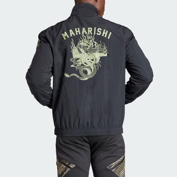 Adidas X Maharishi Arsenal Anthem Printed Reversible Casual Sport Jacket Men Jackets Black IN4749