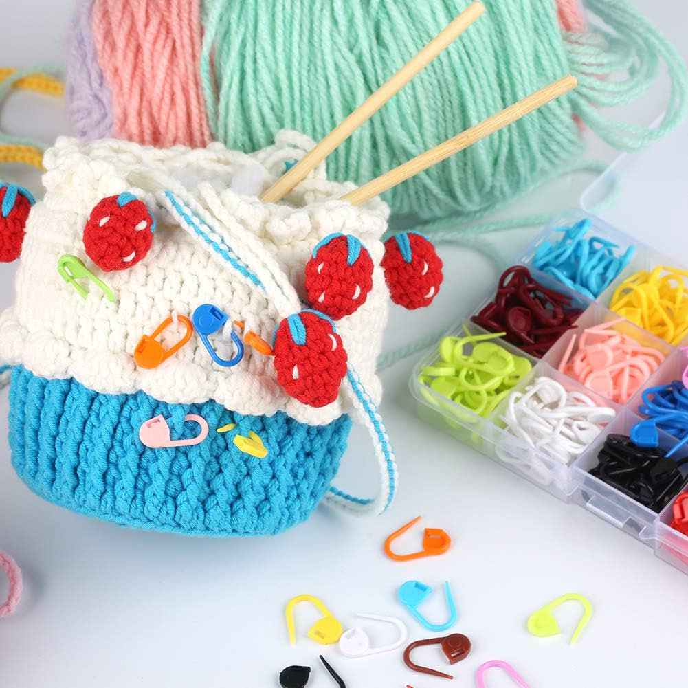 50/100Pcs Colorful Plastic Safety Pins Knitting Markers Crochet Stitch Clips For Diy Knitting Sewing Craft Clothing Accessorie