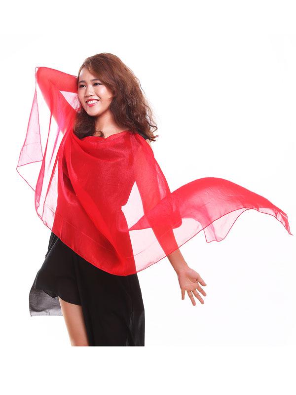 Women's 180cm Rectangular Silk Scarf with Glittered Design