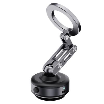 Secure Car Windshield Grip Vent Phone Bracket Magnetic Stand Vacuum Suction 360 Degree Rotation Adjustable Viewing Angle