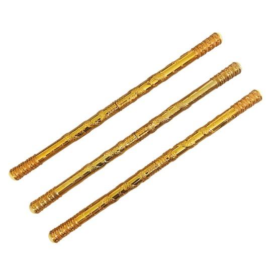 Monkey Wushu Sticks Automatisch dehnbarer, rostfreier Monkey King Bo-Stab aus Edelstahl für malerische Orte, Tempelmesse