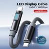 1.2m/1.8m 240W Super Charging Cable Type-C To Type-C Type-C Cable Durable Charging Cable Adapter