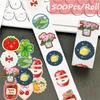 500Pcs/Roll Little Happiness - Lucky Life Kids Rewards Stickers - DIY Scrapbooks Album Decor Sealing Label Decals