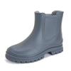 Women's Korean Style Chelsea Ankle Rain Boots - Versatile, Non-Slip, Waterproof Martin Boots.