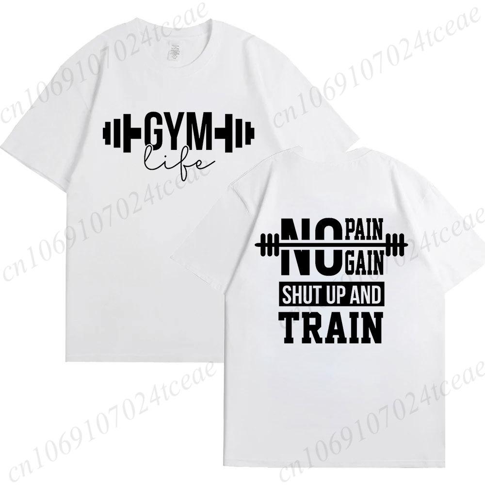 Funny Gym Life T-Shirts for Women Workout Summer Short Sleeve Tees Motivational Positive Tees Cute Exercise Fitness Tops