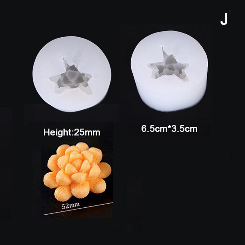DIY 3D sukulentní silikonová mýdlová svíčka na výrobu domácích forem