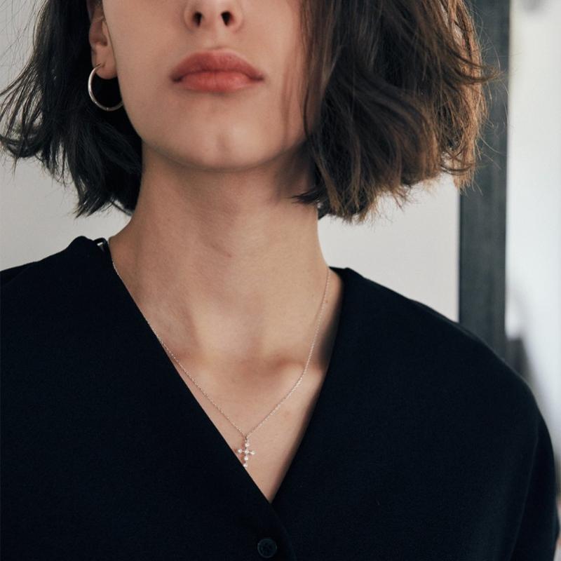 Verte 925 Silver Dew Necklace   un.Silver.212