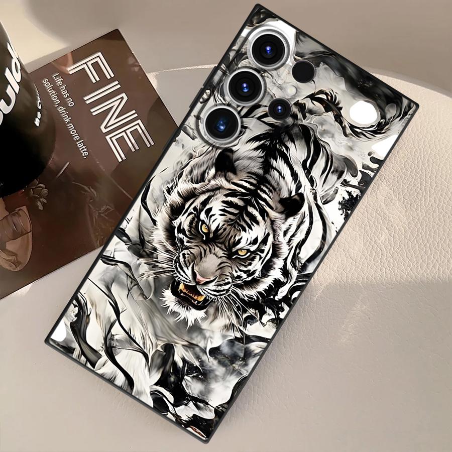 

Black Soft Phone Cover Case for Samsung Galaxy S25+ S21 S23 FE Note 20 10 Plus S22 S25 Ultra S24+ S24 S20 S23+ Cool Silver Galaxy Note20 Ultra