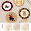 Rubber Cartoon Animal Coaster Set With Absorbent Fastdry Surface For Home Use