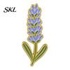 Durable Metal Brooch Zinc Alloy Pin, Colorful Flower Shape Lapel Smooth Polished Edge Edges Enamel Badge for Coats Scarves Canvas Bags Gift