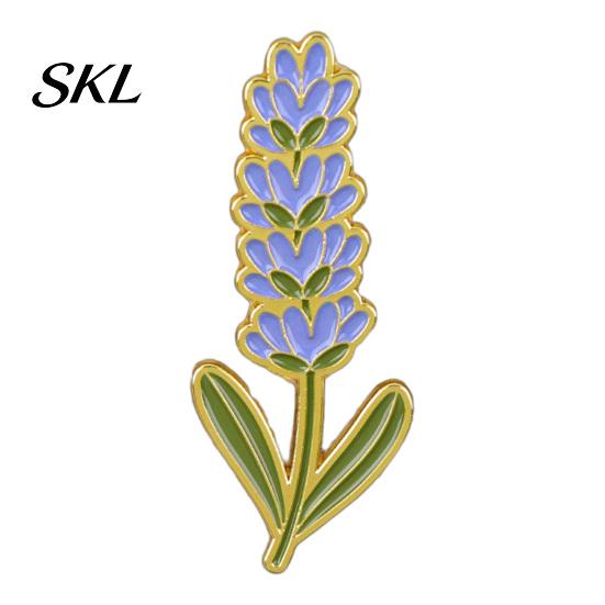 Durable Metal Brooch Zinc Alloy Pin, Colorful Flower Shape Lapel Smooth Polished Edge Edges Enamel Badge for Coats Scarves Canvas Bags Gift