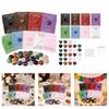 24/48Pcs Pocket Affection Cards with Heart Shape Natural Stone For Wedding Bridal Showers Valentines Gift Giving