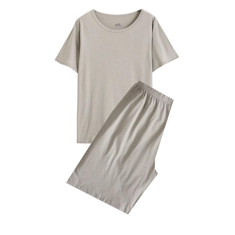 Set Pigiama Manica Corta 100% Cotone - Maglia Traspirante Estiva per Uomo e Donna
